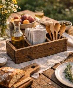 Milo Wooden Cutlery Caddy