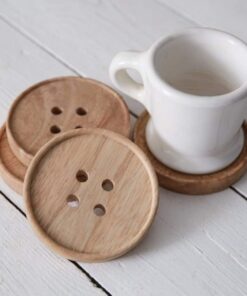 Button coasters - set of 4